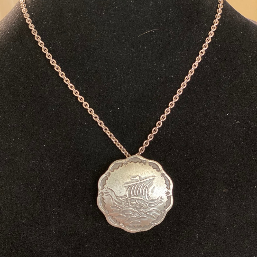 Kjeld Hansen Pewter Pendant Necklace